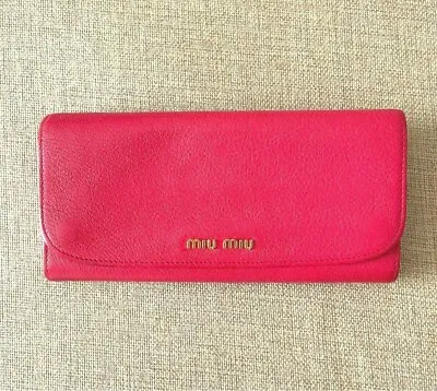 Miu Miu Pink Long Wallet　shipped From Japan • £45.33