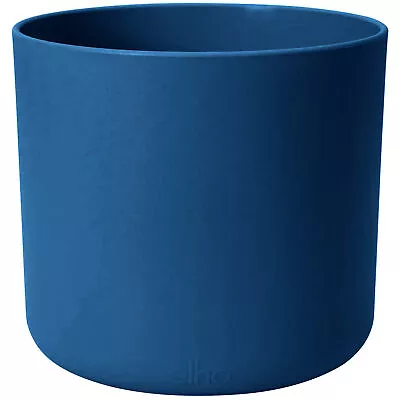 Blue Lisbon Ceramic Round Pot Indoor Plant Pot For House Plants In Home Office • £21.99