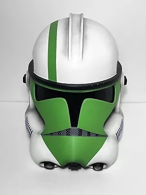 Star Wars 1:1 Cosplay Helmet Clone Trooper Replica Phase 2 Green By CyberCraft • $220.22