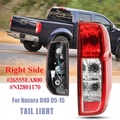 Right Rear Tail Light Lens W/Harness Brake Lamp For Nissan Navara D40 2005-2015 • $42.59