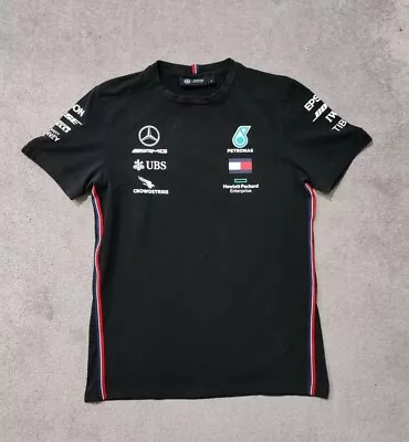 Mercedes AMG F1 Petronas Team Black T-shirt - Men's M - Used - Formula One  • £24.99