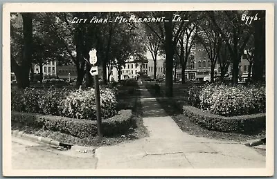 Mt. Pleasant Ia City Park Vintage Real Photo Postcard Rppc • $19.99