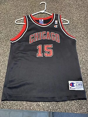 RARE Ron Arrest Chicago Bulls #15 Champion Youth Large Black Jersey • $50