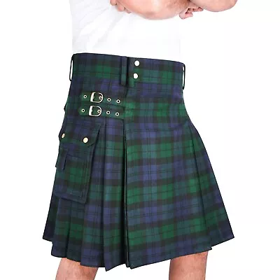 $64.99 • Buy Tartan 16 Oz Utility Kilt For Men