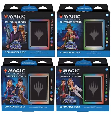 Magic: The Gathering - Doctor Who Commander Deck Case Of 4 • $178.99