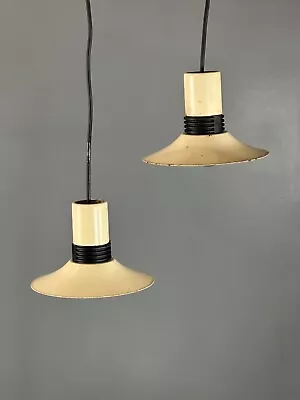 EB4643 Pair Of Danish Mid Century Retro Industrial Pendent Lights  LCLW • £60