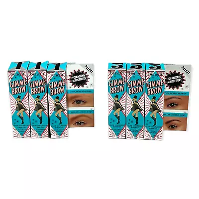 Benefit Gimme Brow-Volumizing Fiber Gel MINI 1.5g/0.05oz  LOT OF 3; YOU PICK! • $15.95