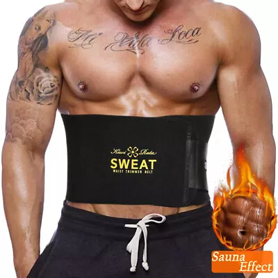 Women Men Sweet Tummy Waist Trainer Sweat Gym Belts Weight Loss Body Shaper Slim • $15