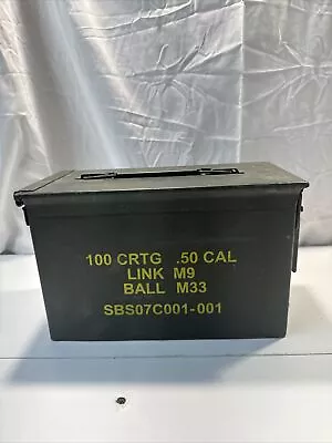 U.S. Military 50 CAL. Ammo Can Surplus Grade 2 S.C.F. SBS07C001-001 M2A1 (SH) • $29.99