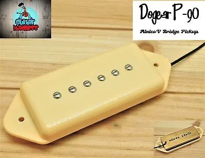 G.m. P90 Dog Ear Bridge Pickup Cream Alnico 5 Magnets • $19.80