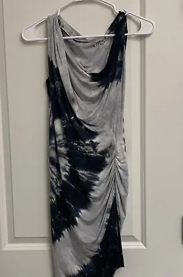 Fabulous MIJO Michelle Jonas Size S Modal Spandex Draped Ruched Tie Dye Dress • $85