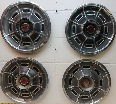 $106.21 • Buy Used OEM Set Of 4 14  Hubcaps 1971-1973 Mercury Cougar XR7 D1WY-1130E (5280)