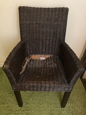 $60 • Buy Wicker Dining Chairs 6pc