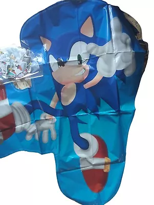 $25 • Buy LG. Lot Of Sonic Happy Birthday Decorations Balloons Sign Cake Toppers Wall Decr