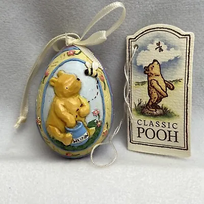Midwest Of Cannon Fall Disney Pooh Bear Egg Ornament Time For A Little Something • $14