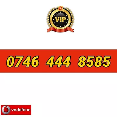 Gold Easy Memorable Mobile Number Business New Sim Card Payg 0777 444 8585 • £19.99