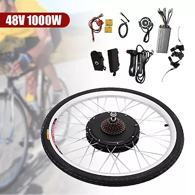 26 Inch Electric Bicycle Rear Wheel Hub Motor E-bike Conversion Kit 1000W 48V • $190