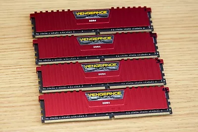 Corsair Vengeance LPX 16GB (4x 4GB) 2666MHz PC RAM DDR4 Memory Red • £29.95