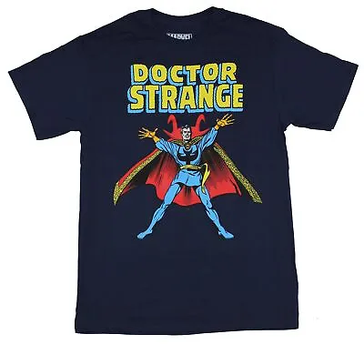 Doctor Strange Marvel Adult New T-Shirt - Casting Spells Under Classic Logo • $14.98
