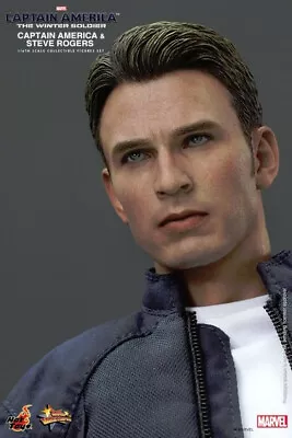 HOT TOYS MMS 1:6 Captain America STEVE ROGERS DIECAST Head Sculpt + FREE Hands • $101.99