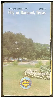 Vintage 1970-71 City Of Garland Texas Official Street Map  W4 • $10.95