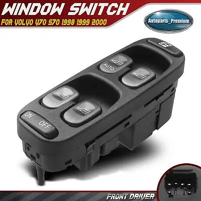 Power Window Switch For Volvo S70 V70 1998 1999 2000 W/ One Auto Down Front Left • $24.69