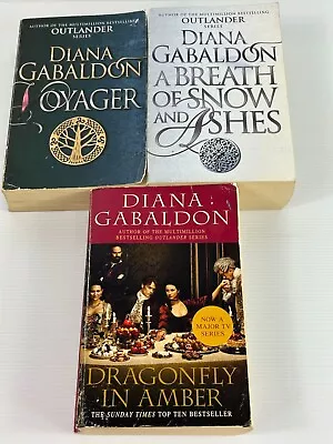 Diana Gabaldon Paperback X 3 Outlander Series Books 2 3 And 6 Fantasy Lot • $37.95