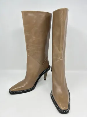 ZARA WOMAN Women EU Size 36 Beige Leather Boots NWT • $48.99