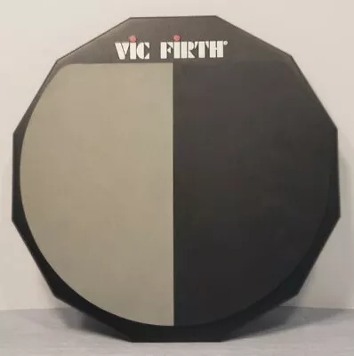 Vic Firth 12” Double-Sided Practice Pad Soft Hard Drum Rudiment Exercise Warmup • $35