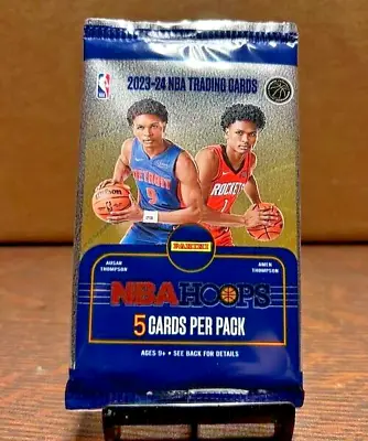 2023-24 Panini Hoops NBA Factory Sealed 5 Cards Per Pack  /Yello WEMBANYAMA? • $2