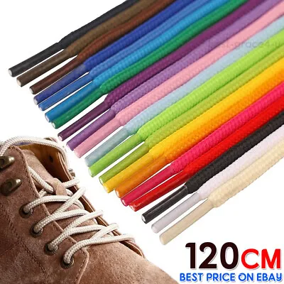 Shoe Laces Flat Coloured Shoelaces Trainers Boot Football Running Hiking Quality • £1.99