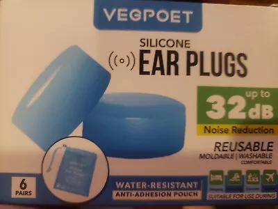 Ear Plugs For Sleeping - Vegpoet Reusable Moldable Silicone Earplugs Noise Cance • $12.99