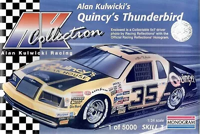 Monogram 0761 ALAN KULWICKI #35 Quincy 1985 Ford Thunderbird Model Kit • $30.75