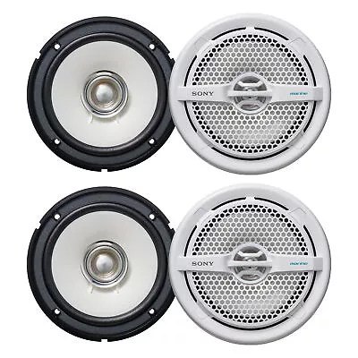 Sony - Two Pairs Of XS-MP1611 6.5 In (16 Cm) Dual-Cone Marine Speakers • $88