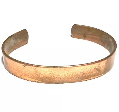 Vintage Jewelry Bracelet Cuff Solid Copper Brutalist 12 • $5