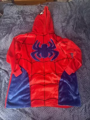 Boys Marvel Spiderman Oversized Hoodie Hooded Throw BNWOT Age 7-13 Years Matalan • £7.99