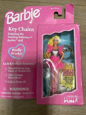 $13.99 • Buy Vintage 1996 Barbie Twirling Ballerina Barbie Doll Keychain #720-0  [Brand New]