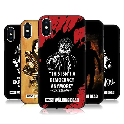£6.95 • Buy OFFICIAL AMC THE WALKING DEAD TYPOGRAPHY BLACK GEL CASE FOR APPLE IPHONE PHONES