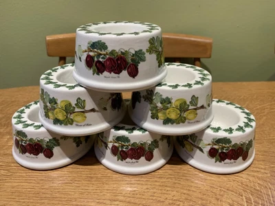 £25 • Buy 6 Rare Vintage Portmeirion Pomona Wilmots & Sheba Gooseberries Flat Egg Cups