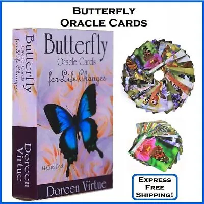 Butterfly Oracle Cards: 44 Cards Tarot Deck English Version Divination Oracle • $7.99