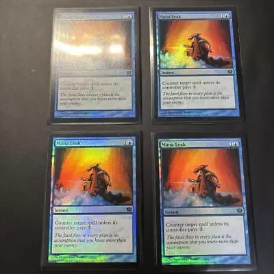 Set Of 4 Mana Leak 9Th Edition English Foil • $77.40