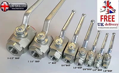 £35.19 • Buy BSP FITTING  HYDRAULIC High Pressure BALL VALVE BSP Isolating Shut Off Lever 
