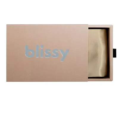 Blissy 100% Mulberry Silk KING Pillowcase & Sleeping Mask Set Taupe • $20.50