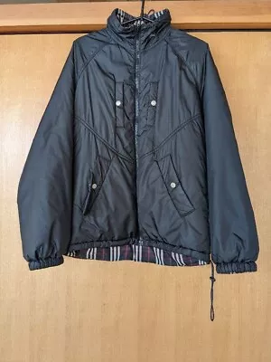 BURBERRY Blue Label Reversible Nylon Jacket Hooded Nova Check Men Size S Used • $66