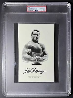 Arnold Schwarzenegger 1967 Mr. Universe - Signed Autographed Photo Print PSA/DNA • $459