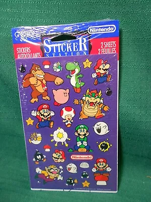 Carlton Cards Vintage Nintendo Mario Brother Stickers New • $19.95