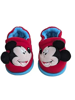 Disney Store Exclusive Mickey Mouse Babies Slippers UK Size: 0-2.5/EUR 16-19 • £14