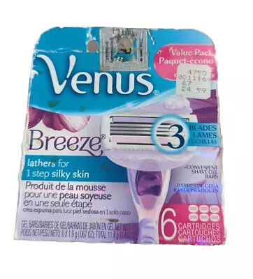 NEW Gillette Venus Comfortglide Freesia Razor Cartridges 6 Count Sealed • $14.90