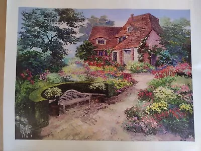 Mark King Giclee On Canvast S/n  An English Garden  • $40