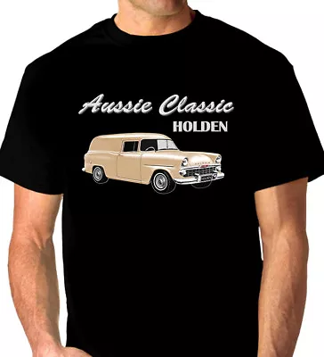1962 Ek  Holden  Panelvan  Quality Black Tshirt ( 6 Car Colours)  Big Fit  • $38